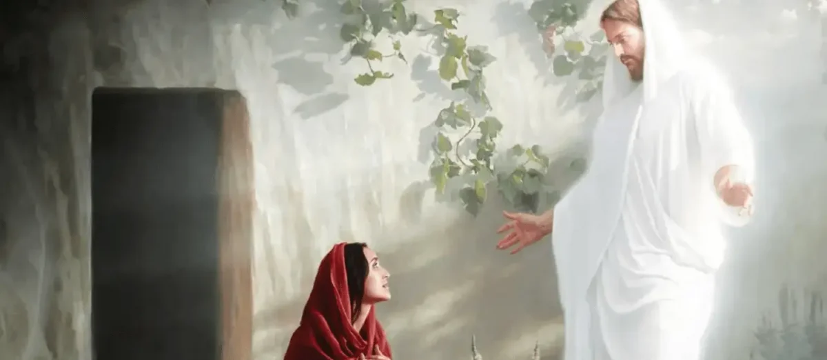 Christ and Mary at the Tomb by Joseph Brickey - Resurrection of the Savior