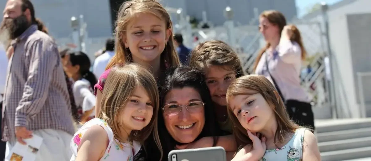 Mom and Daughters Selfie