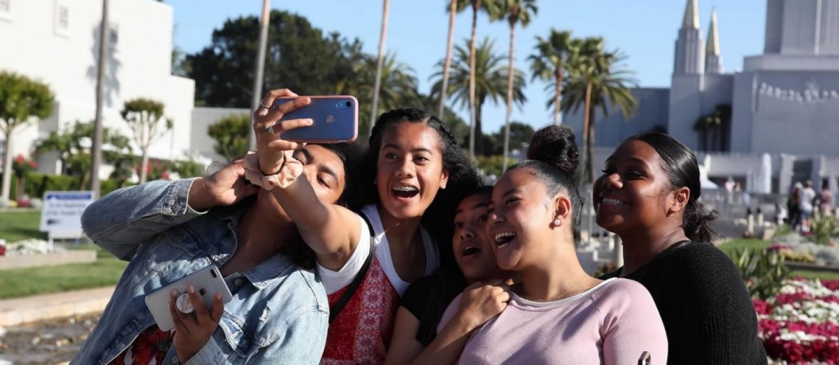 Oakland Temple Hill Group Selfie Youth