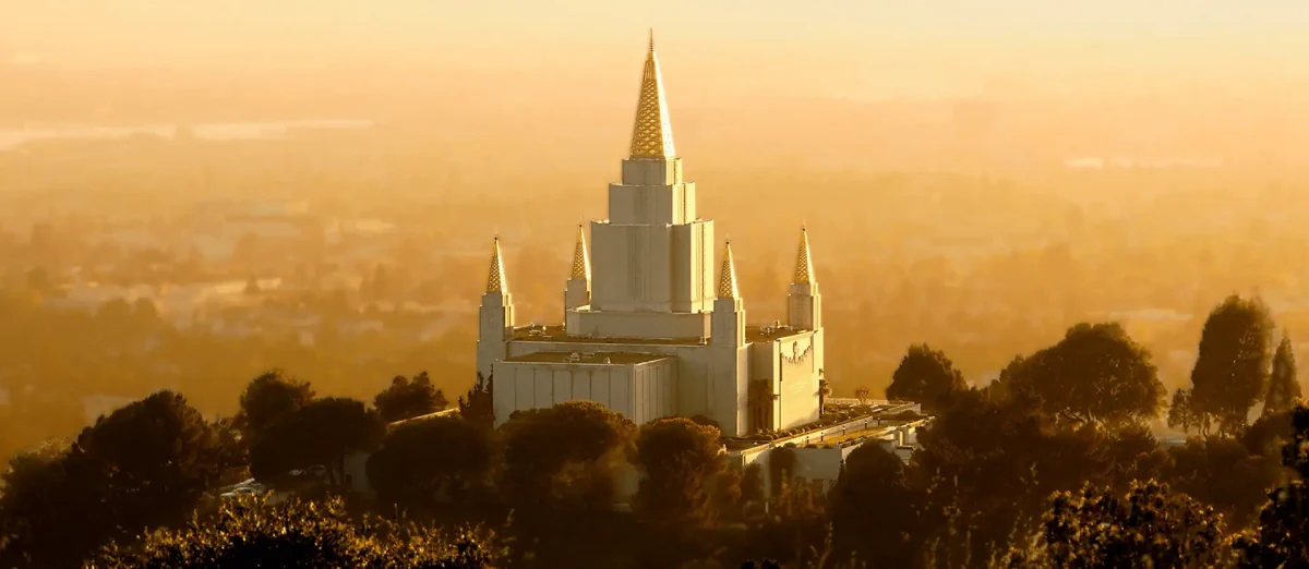 Oakland Temple Hill Sunset