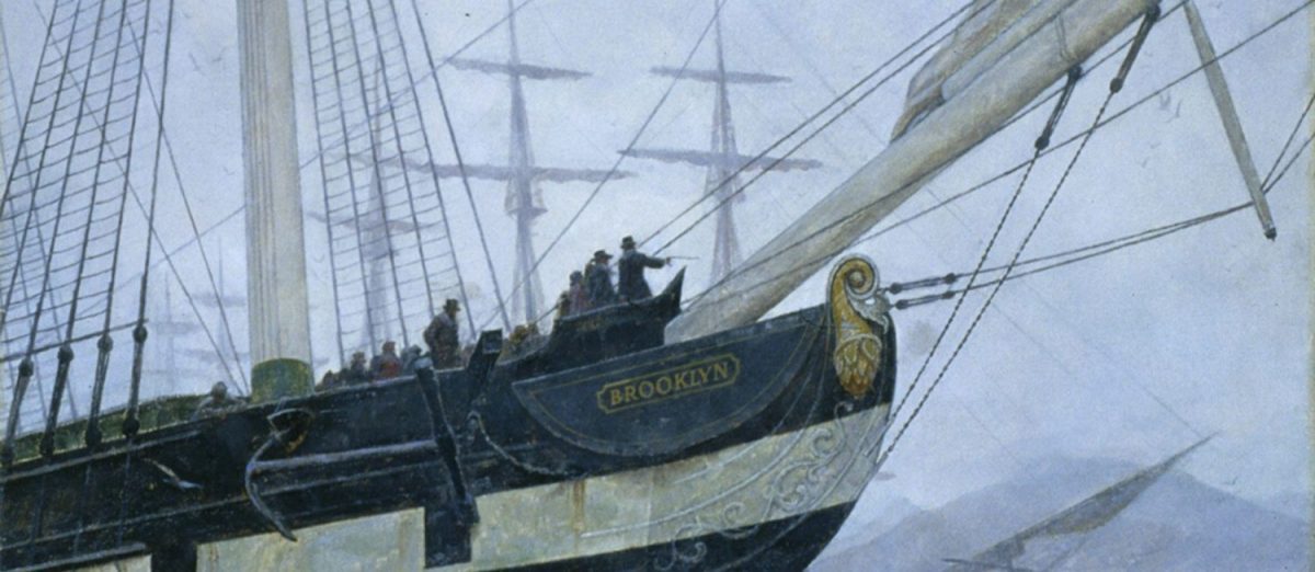 Ship Brooklyn Painting - Landscape