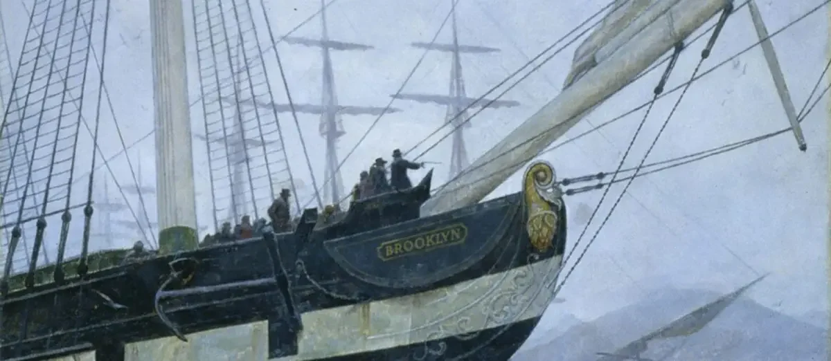 Ship Brooklyn Painting - Landscape